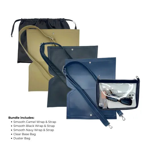 Caitie G- Bundle: Light Tan, Smooth Black, Smooth Navy-