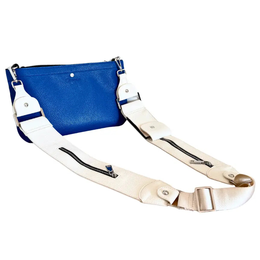 Caitie G- Bundle: Royal Blue Pebble + Ivory Stashie-