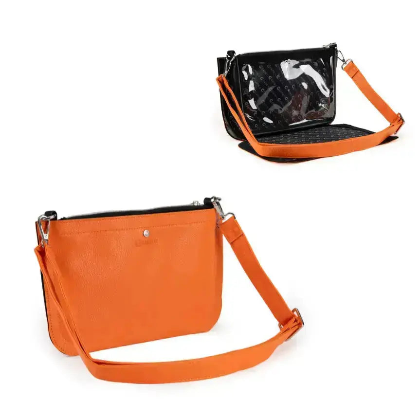 Caitie G- Bundle: The Original Pebble Orange Purse + Orange Stashie-