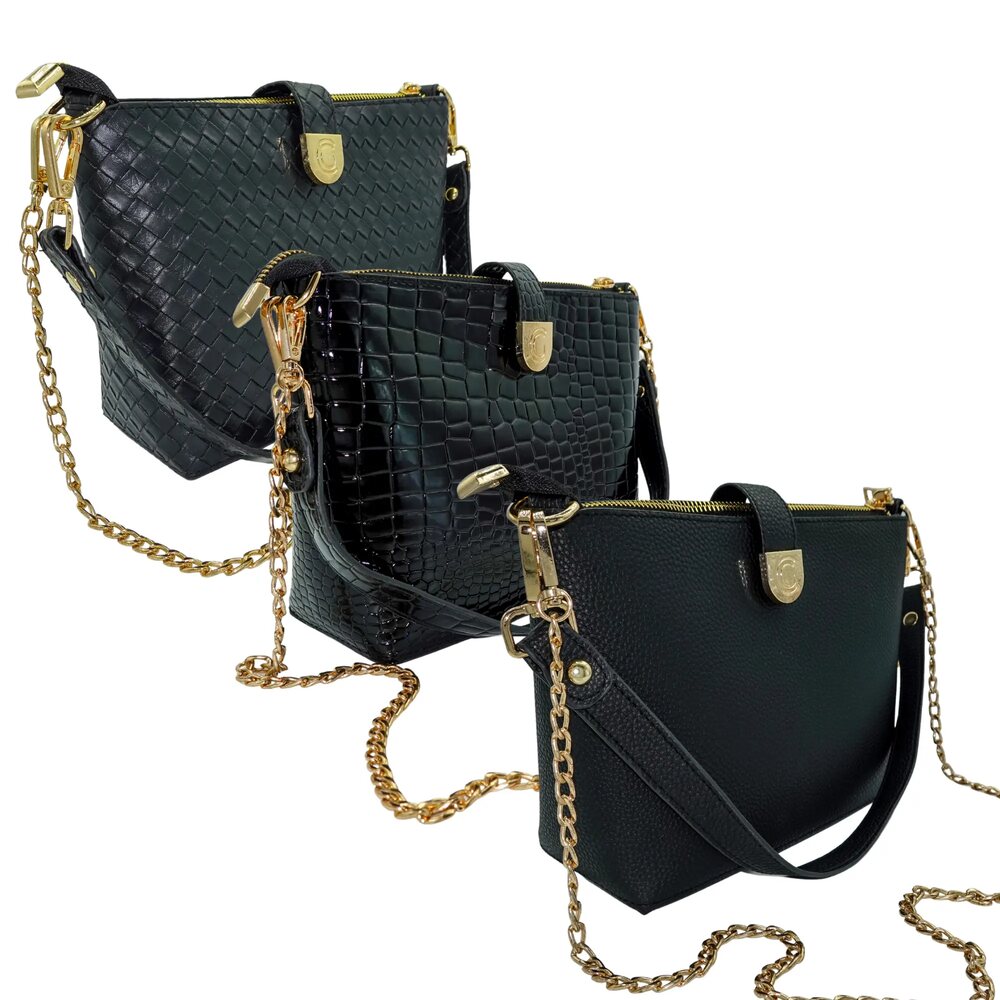 Black Alligator + Black Woven + Black Pebble Signature Series Bundle