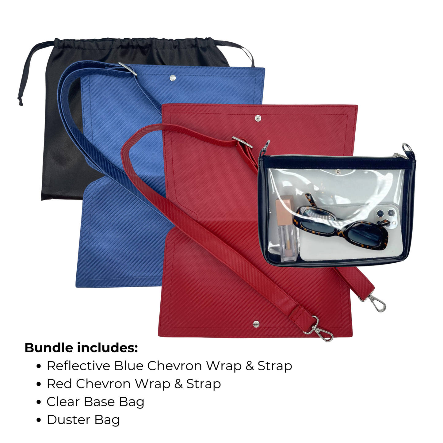 Bundle: Reflective Blue Chevron & Red Chevron