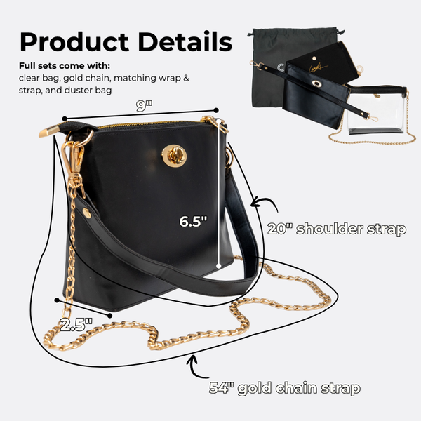 Caitie G Essential Bag - Smooth Black
