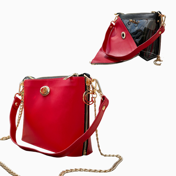 Caitie G Essential Bag - Smooth Red