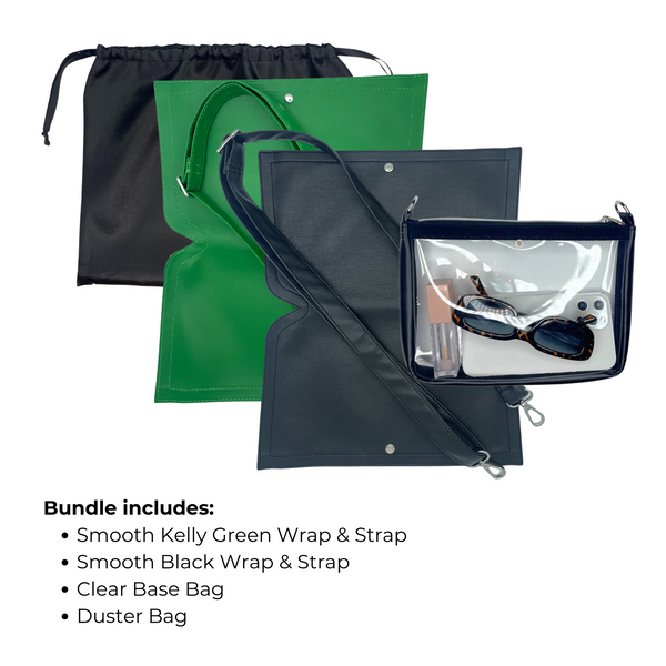 Caitie G- Bundle: Kelly Green & Smooth Black-