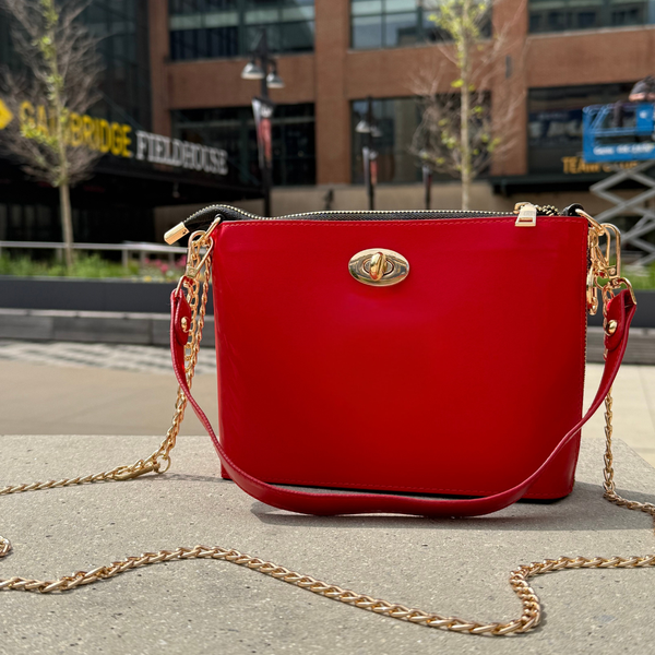 Caitie G Essential Bag - Smooth Red