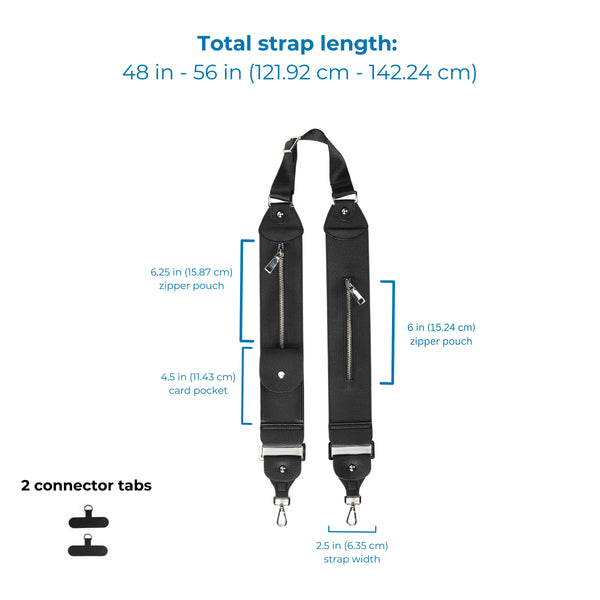 Caitie G- Black Stashie - storage strap-
