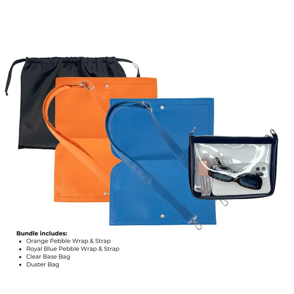 Caitie G- Bundle - Orange Pebble & Royal Blue Pebble-