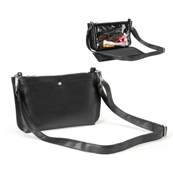 Caitie G- Bundle - Orange Pebble & Smooth Black-