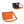 Caitie G- Bundle - Orange Pebble & Smooth Black-