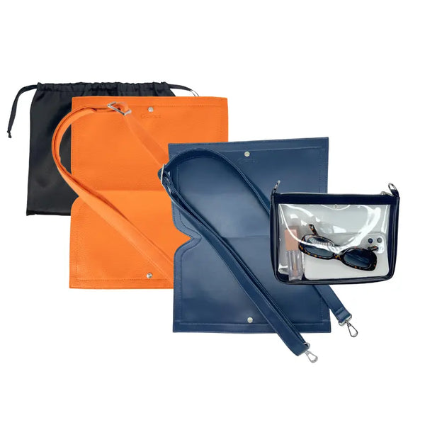 Caitie G- Bundle - Orange Pebble & Smooth Navy-