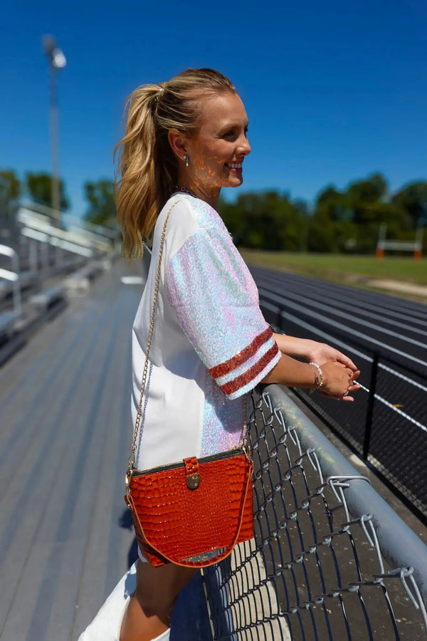 Caitie G- Bundle: Signature Alligator Orange Full Set + Original Pebble Orange Full Set + Orange Stashie-