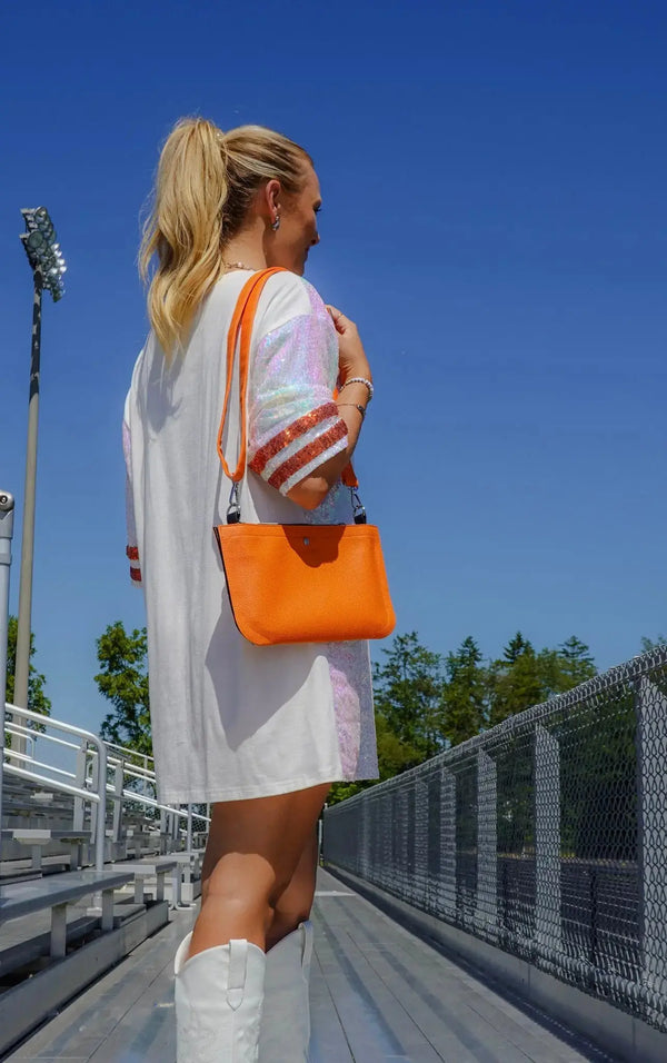 Caitie G- Bundle: Signature Alligator Orange Full Set + Original Pebble Orange Full Set + Orange Stashie-