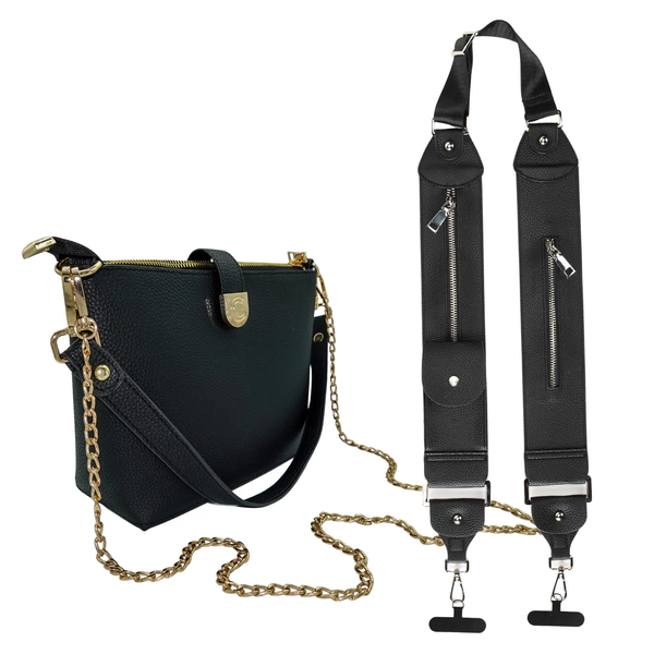 Caitie G- Bundle: Signature Pebble Black Full Set + Black Stashie-