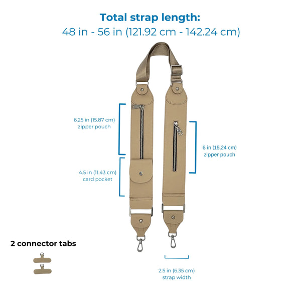 Caitie G- Bundle: Smooth Camel Purse Set + Sand Stashie-