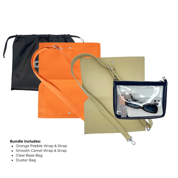 Caitie G- Bundle: Smooth Camel & Orange Pebble-