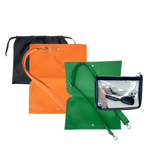 Caitie G- Bundle: Smooth Kelly Green & Orange Pebble-