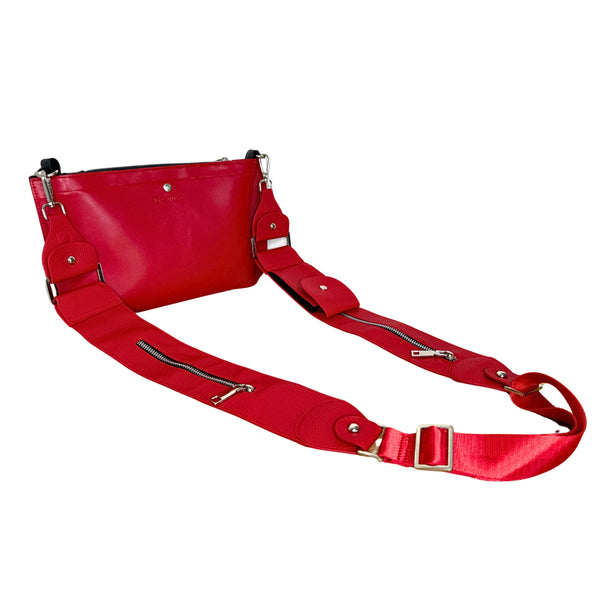 Caitie G- Bundle: Smooth Red Purse Set + Red Stashie-