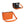 Caitie G- Bundle: The Original Pebble Orange Purse + Orange Stashie-