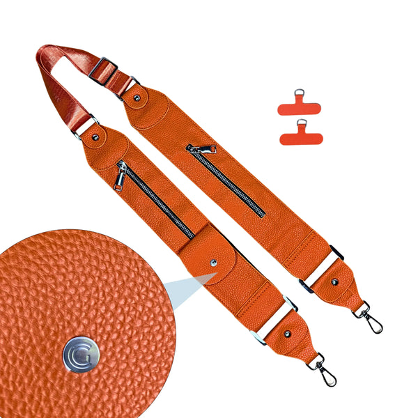 Caitie G- Bundle: The Original Pebble Orange Purse + Orange Stashie-