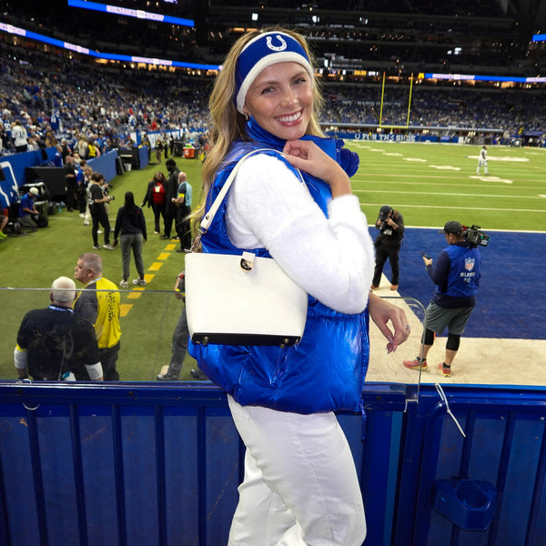 Caitie G- Caitie G Signature Bag - Ivory Pebble-