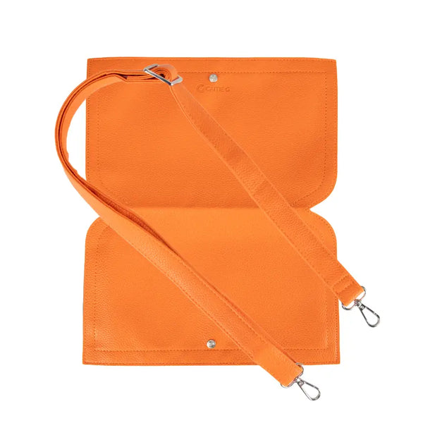 Caitie G- Orange Pebble- Wrap + Strap (Clear bag not included)