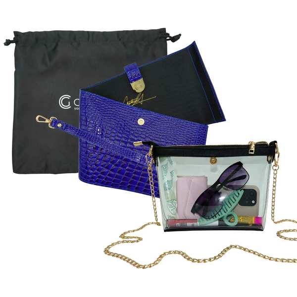 Caitie G- PREORDER: Bundle: Signature Alligator Royal Blue Full Set + Original Pebble Royal Blue Full Set + Royal Blue Stashie-