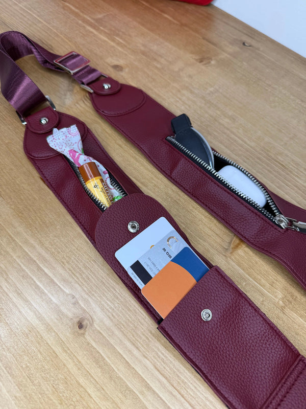 Caitie G- PREORDER: Bundle: Signature Maroon Stitched Full Set + Maroon Stashie-