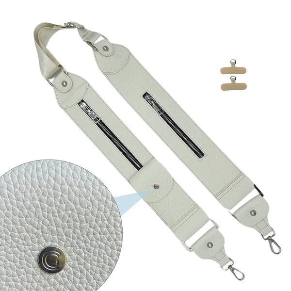 Caitie G- PREORDER: Ivory Stashie - storage strap-