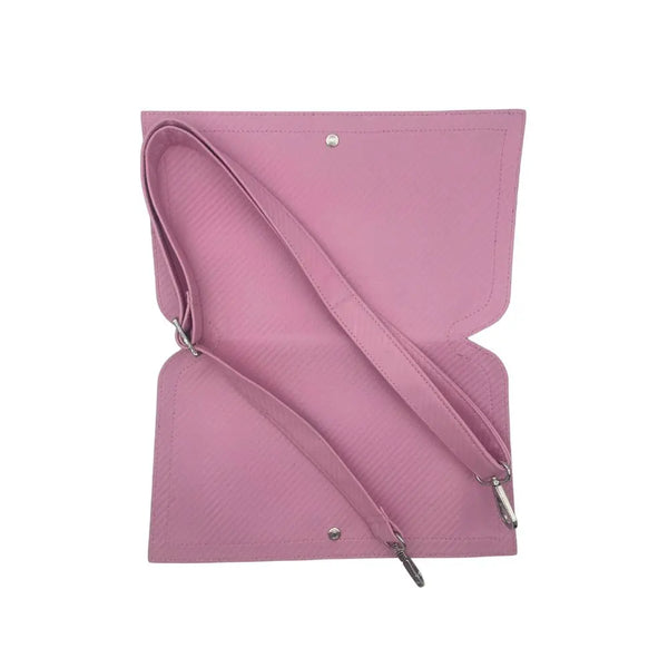 Caitie G- Pink Chevron- Wrap-Strap-Clear-Bag-Not-Included