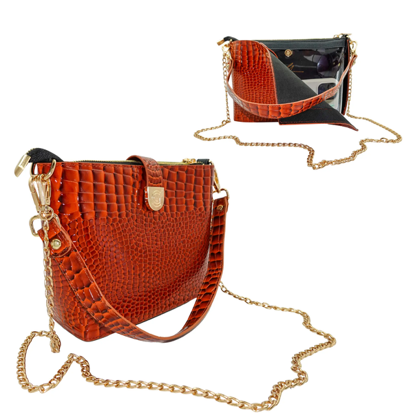 Caitie G- Signature Orange Alligator-