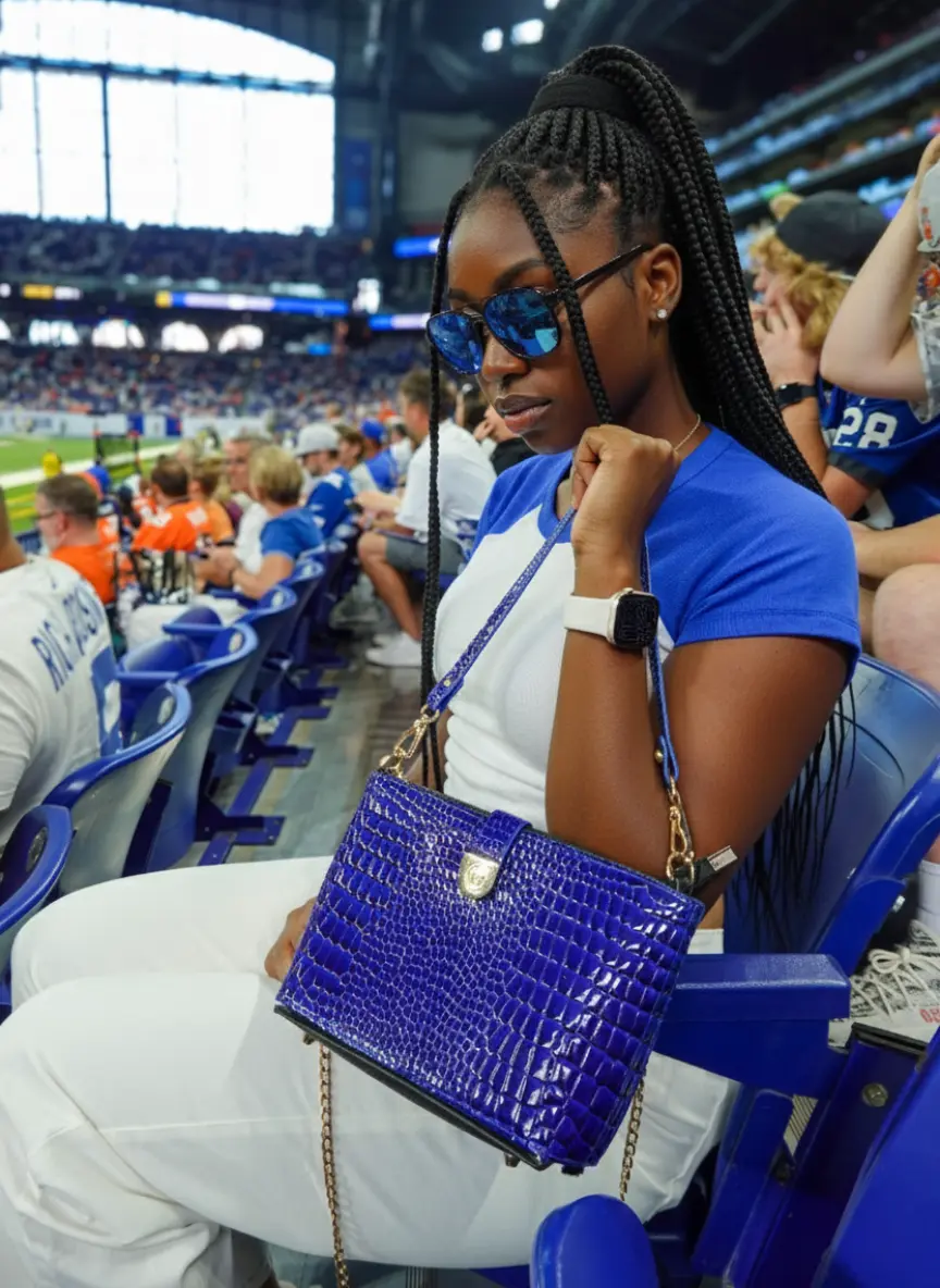 Caitie G- Signature Royal Blue Alligator-