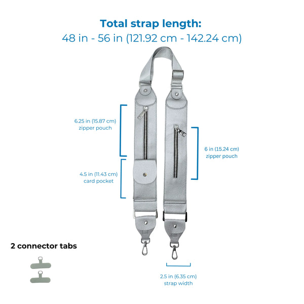 Caitie G- Silver Stashie - storage strap-