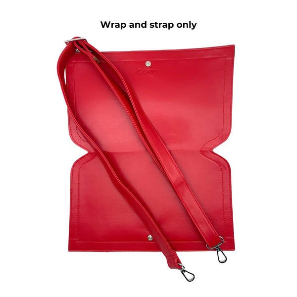 Caitie G- Smooth Red- Wrap-Strap-Only