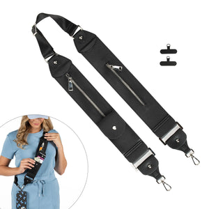 Caitie G- Stashie Strap - Black-