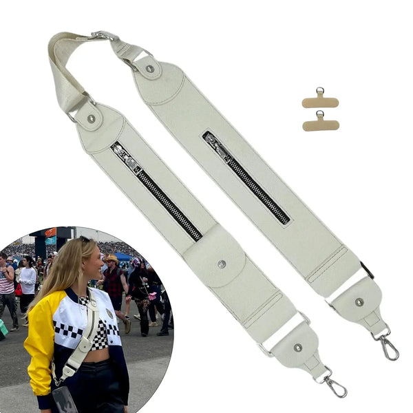 Caitie G- Stashie Strap - Ivory-