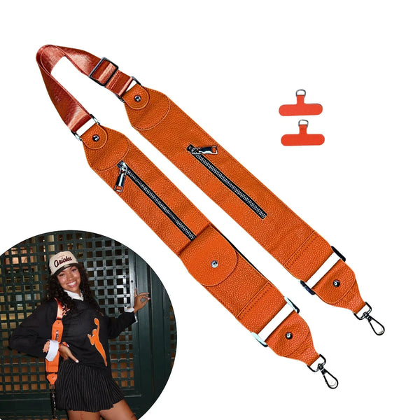 Caitie G- Stashie Strap - Orange-