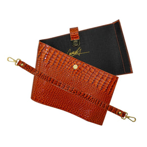 Caitie G- Wrap + Strap for Caitie G Signature Bag (No Clear Bag)- Orange Alligator